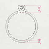 Solitaire Ring (Round), 0.1 ct — 101-10016(3.0)