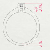 Solitaire Ring (Round), 0.1 ct — 101-10021(3.0)