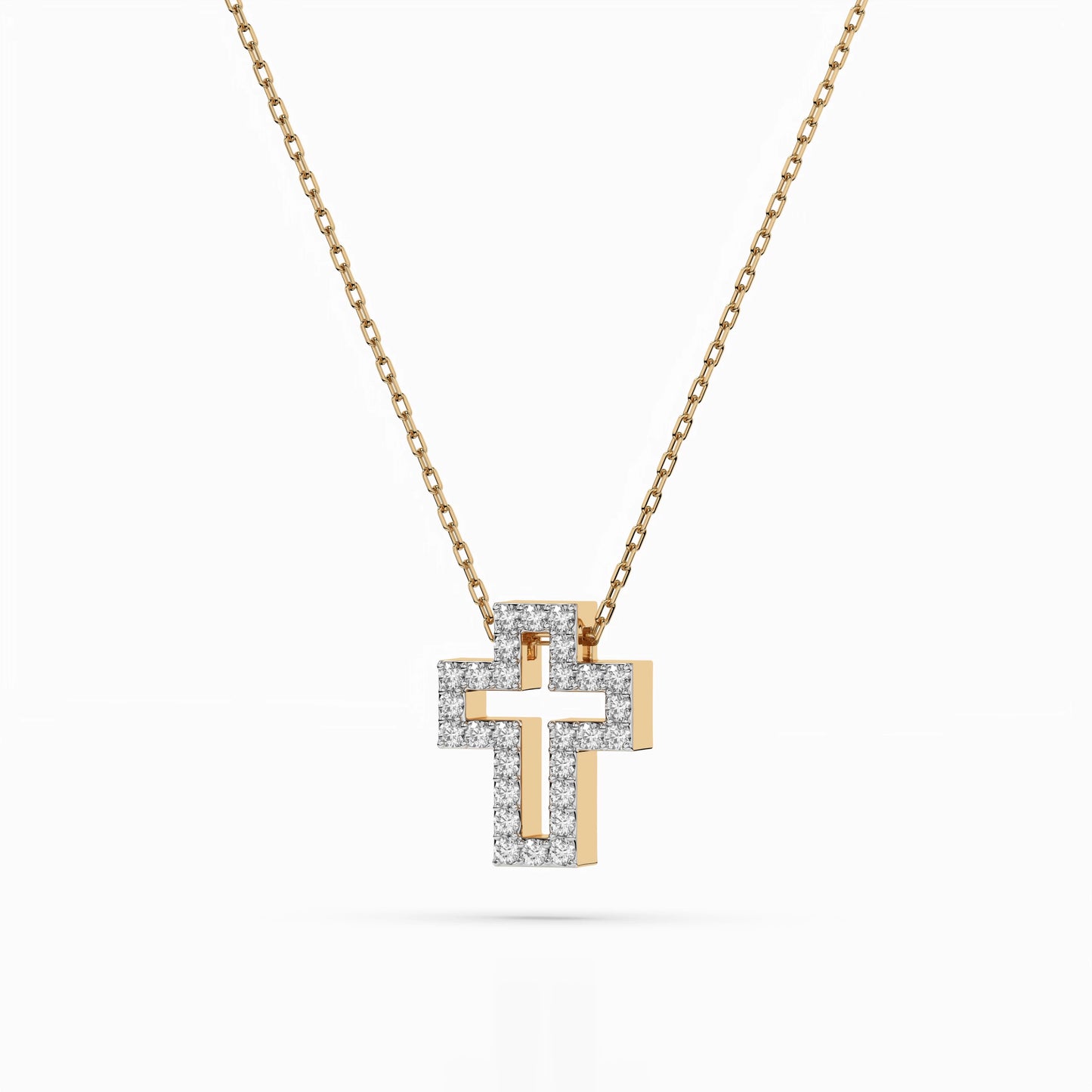 Minimalism Necklace (Round), 0.17 ct — 104-10030