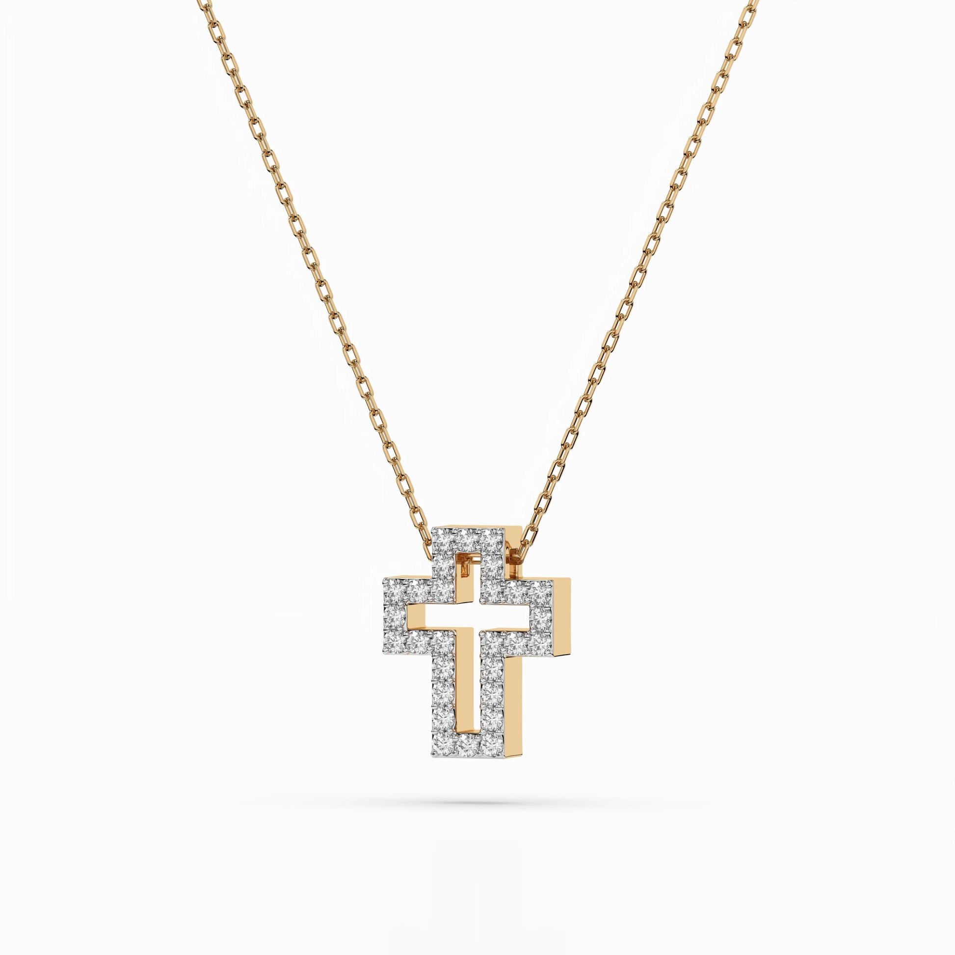 Minimalism Necklace (Round), 0.17 ct — 104-10030
