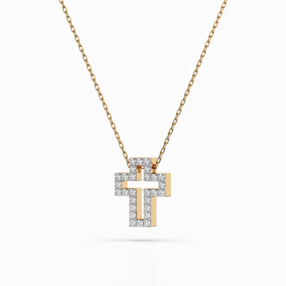 Minimalism Necklace (Round), 0.17 ct — 104-10030