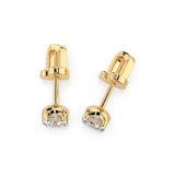Diamond Stud Earrings Round 0.4ct by Qutahia Jewellery