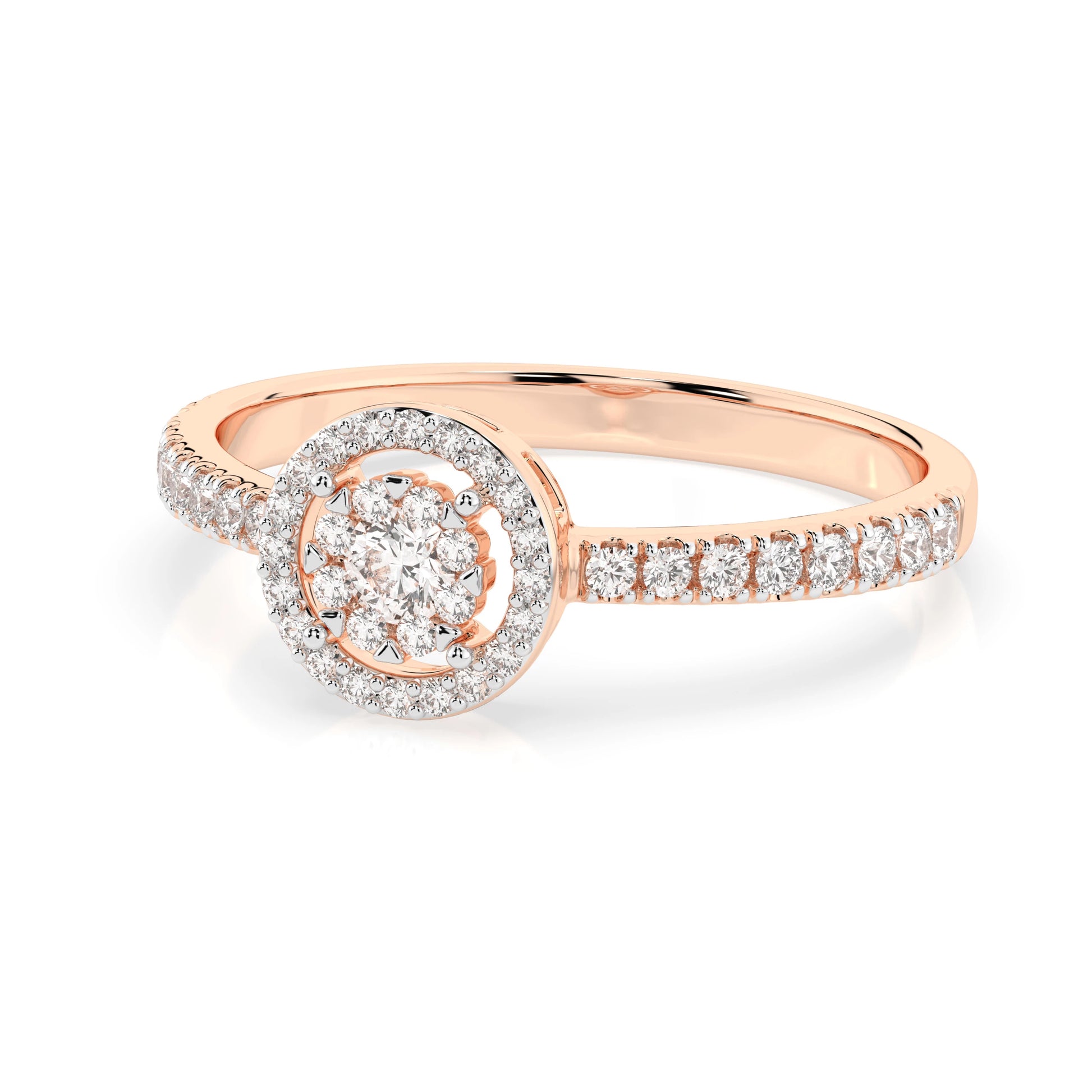 Illusion Ring (Round), 0.1 ct — 101-10018(3.0)