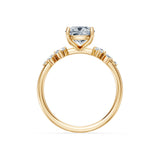 Cushion Lab Grown Diamond Classic Pave Eternity Ring 2.0ct by Qutahia Jewellery