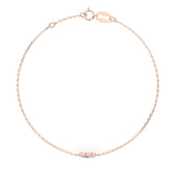 Diamond Bracelet Gold Round 0.07ct by Qutahia Jewellery