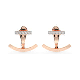 Small Diamond Earrings Round 0.15ct by Qutahia Jewellery