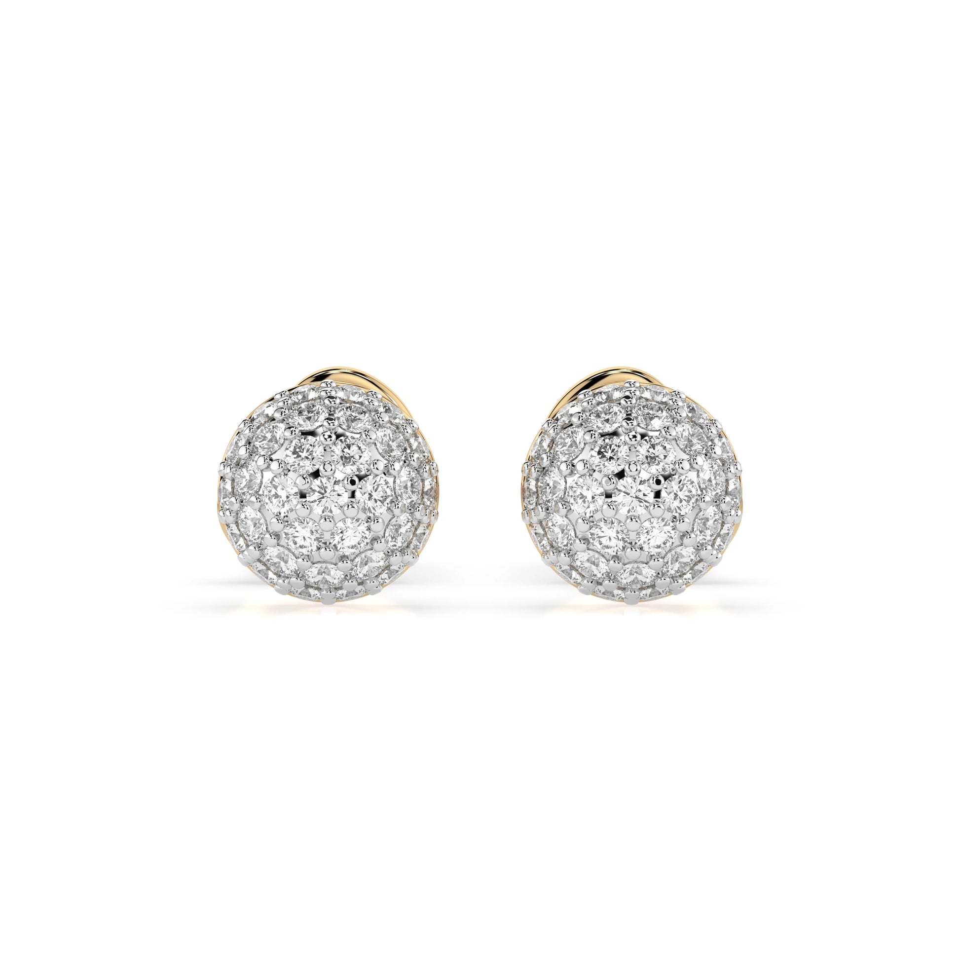 Illusion Earring (Round), 0.32 ct — 102-10090/1