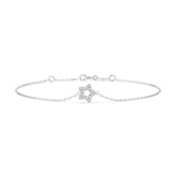 Diamond Bracelet Gold Round 0.08ct by Qutahia Jewellery