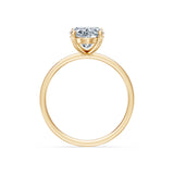Oval Lab Grown Diamond Solitaire Engagement Ring 2.0ct by Qutahia Jewellery
