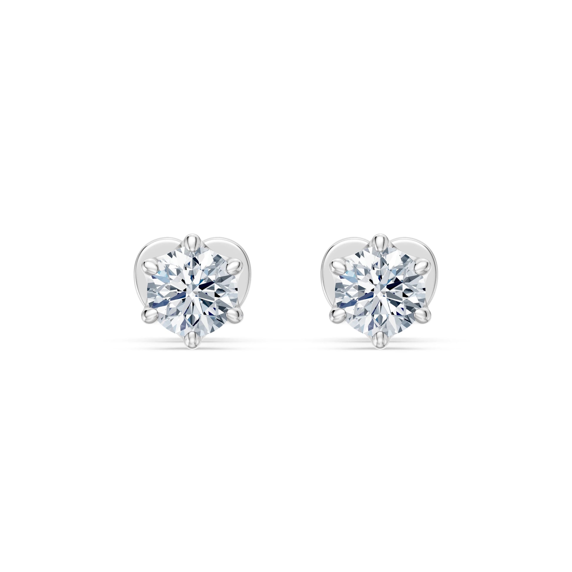 Solitaire Butterfly Earring, 0.6 ct — 102-10040/1(4.2)