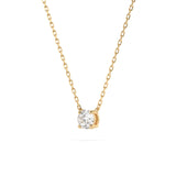 Diamond Pendant Necklace Round 0.2ct by Qutahia Jewellery