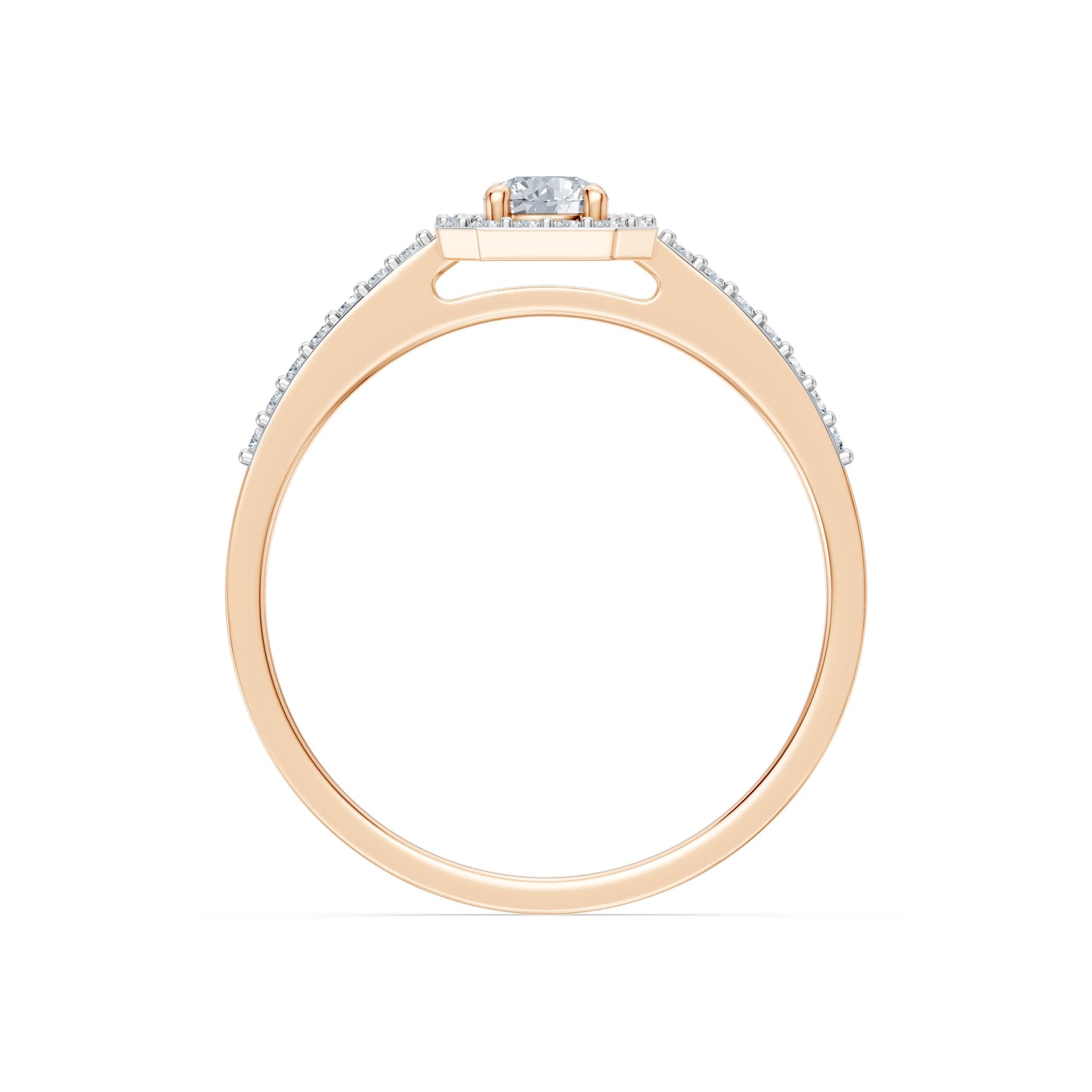 Solitaire Eternity Ring, 0.2 ct — 101-10118/2(3.7)