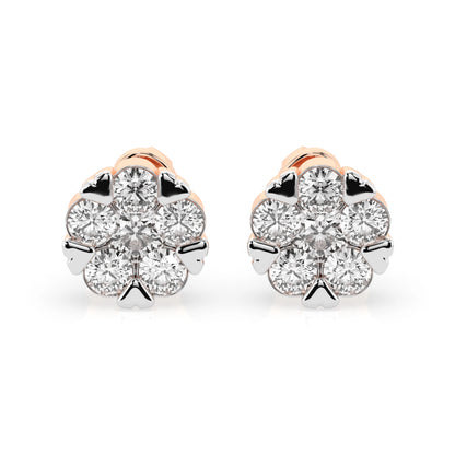 Illusion Earring (Round), 0.3 ct — 102-10015/2(3.4)
