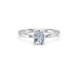Cushion Lab Grown Diamond Solitaire Engagement Ring 1.0ct by Qutahia Jewellery