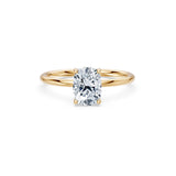 Cushion Lab Grown Diamond Micro Pave Engagement Ring 1.5ct by Qutahia Jewellery