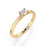 Solitaire Ring (Round), 0.15 ct — 101-10020(3.4)