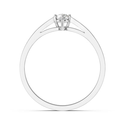 Solitaire Ring (Round), 0.1 ct — 101-10125(3.0)