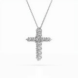 Delicate Diamond Necklace Round 0.52ct by Qutahia Jewellery