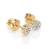 Illusion Earring (Round), 0.03 ct — 102-10015(2.0)