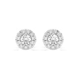 Diamond Eternity Earrings Round 0.24ct by Qutahia Jewellery