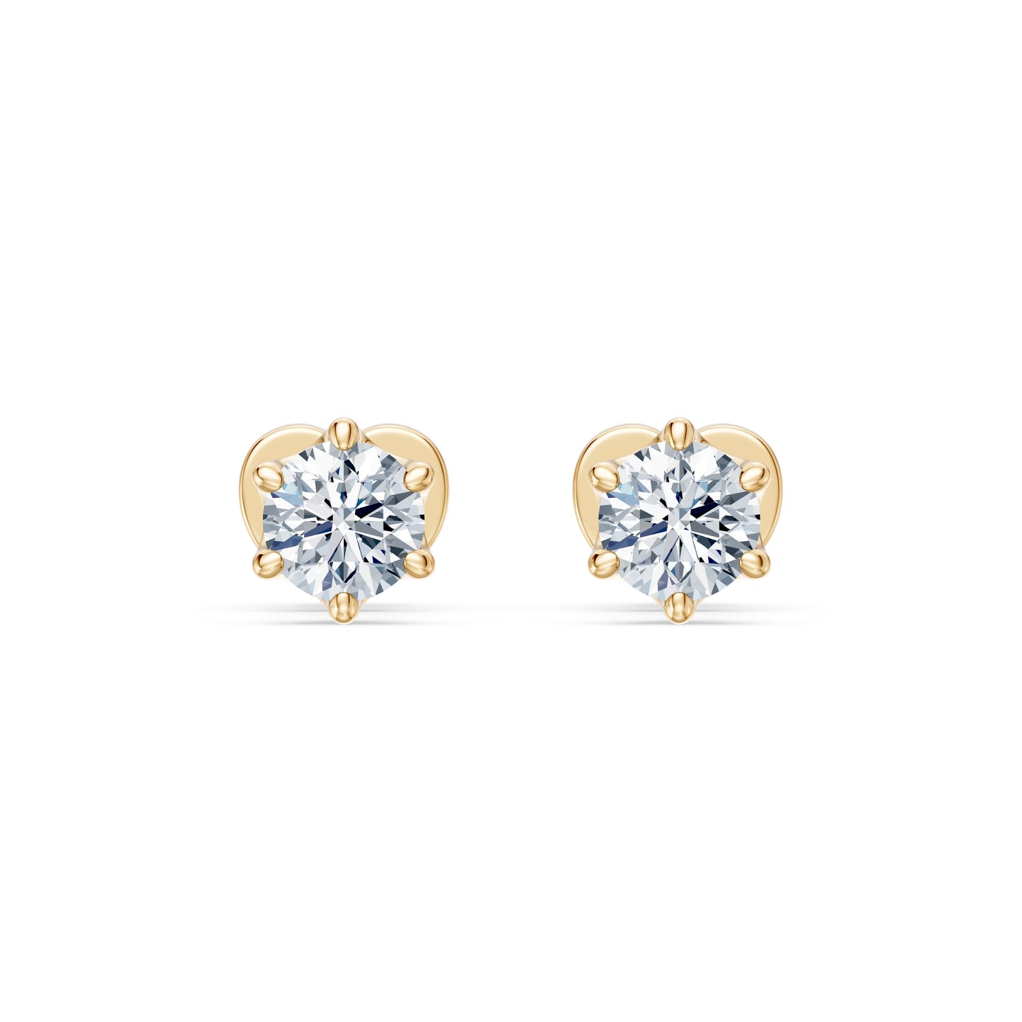 Solitaire Butterfly Earring, 0.6 ct — 102-10040/1(4.2)