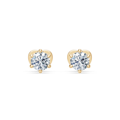 Solitaire Butterfly Earring, 0.6 ct — 102-10040/1(4.2)