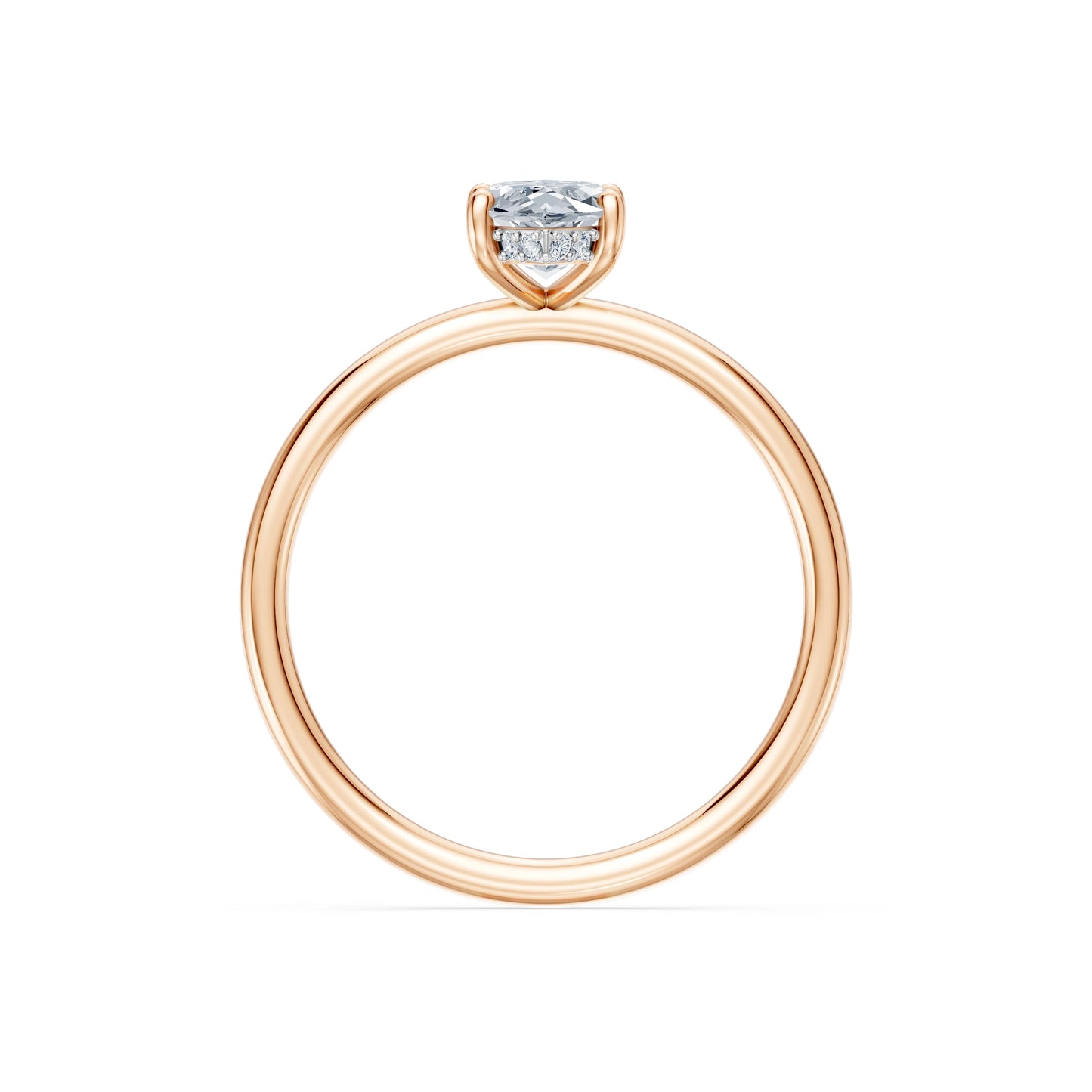 Marquise Lab Grown Diamond Micro Pave Engagement Ring 1.0ct by Qutahia Jewellery
