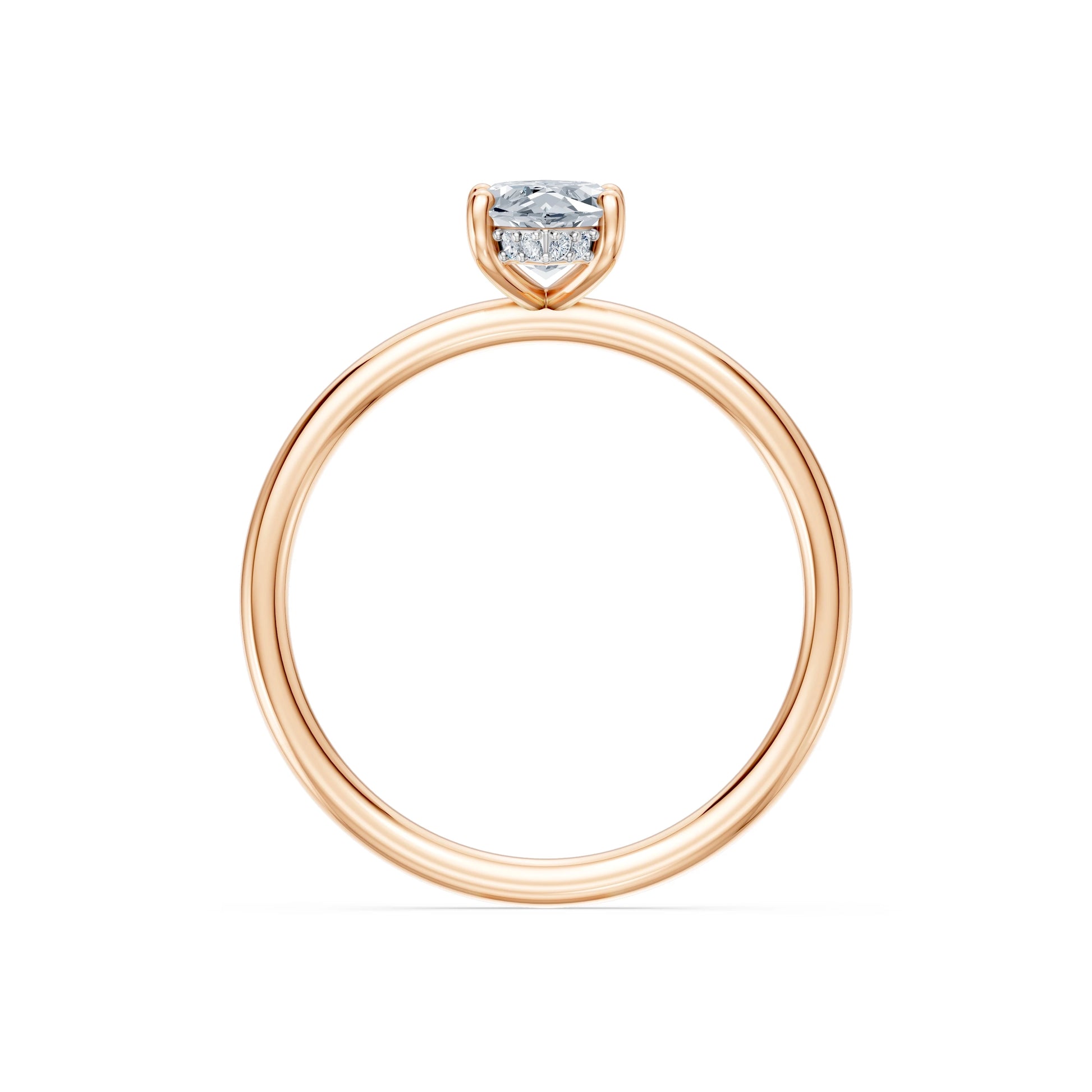 Marquise Lab Grown Diamond Micro Pave Engagement Ring 1.0ct by Qutahia Jewellery