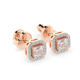 Diamond Eternity Earrings Princess 0.34ct by Qutahia Jewellery
