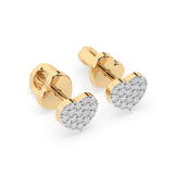 Illusion Diamond Earrings Round 0.18ct by Qutahia Jewellery
