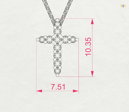 Minimalism Necklace (Round), 0.07 ct — 104-10020