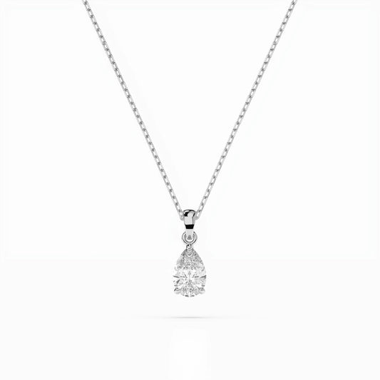 Solitaire Necklace (Pear), 0.3 ct — 104-10067(0.30)PAR
