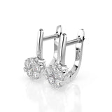 Illusion Diamond Earrings Round 0.2ct by Qutahia Jewellery