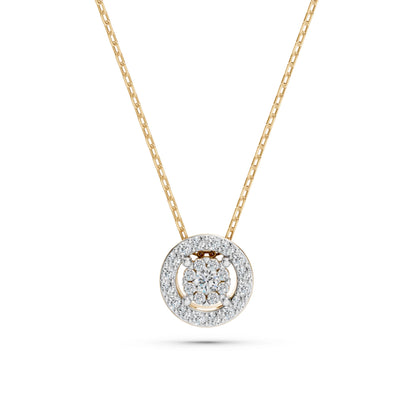 Illusion Necklace (Round), 0.03 ct — 104-10002(2.0)