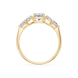 Emerald Lab Grown Diamond Side Stone Eternity Ring 1.0ct by Qutahia Jewellery