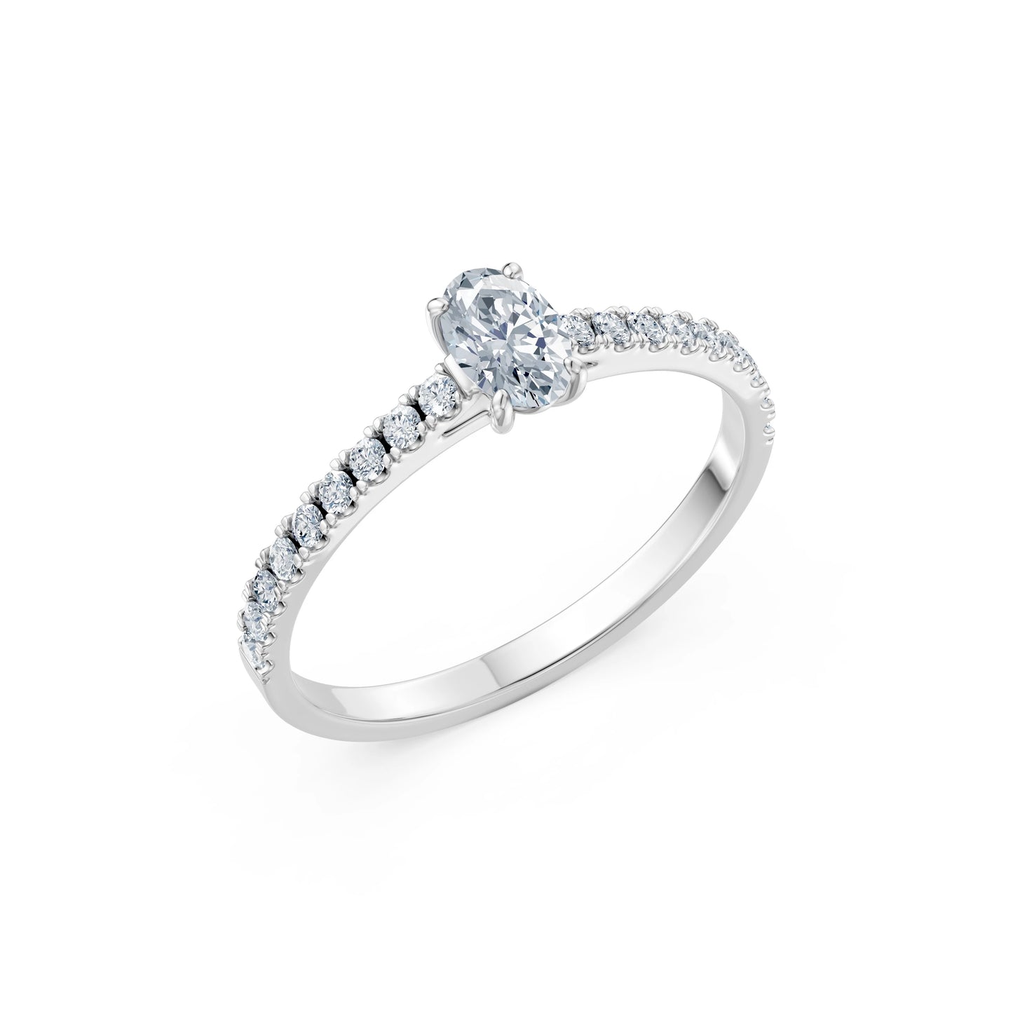Solitaire Eternity Ring, 0.3 ct — 101-10191(0.30)OV