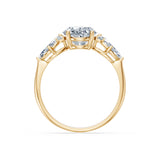 Oval Lab Grown Diamond Side Stone Eternity Ring 2.0ct by Qutahia Jewellery