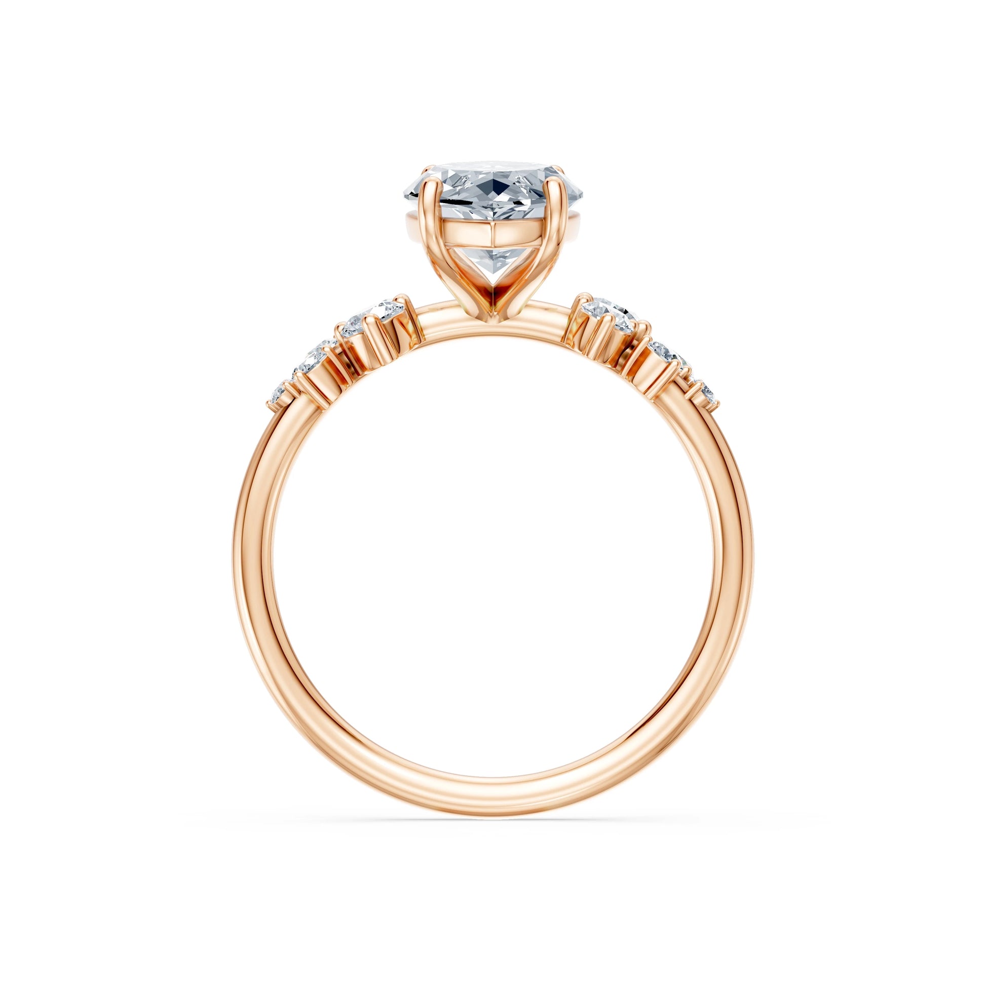 Marquise Lab Grown Diamond Classic Pave Eternity Ring 2.0ct by Qutahia Jewellery