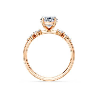 Marquise Lab Grown Diamond Classic Pave Eternity Ring 2.0ct by Qutahia Jewellery