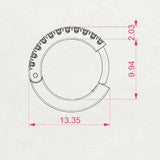 Eternity Earring (Round), 0.22 ct — 102-10109(1.3)