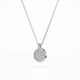 Illusion Necklace (Round), 0.12 ct — 104-10022