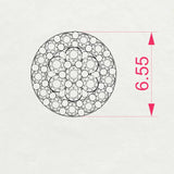 Illusion Diamond Earrings Round 0.16ct by Qutahia Jewellery