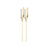 Small Diamond Earrings Round Brilliant 0.13ct by Qutahia Jewellery