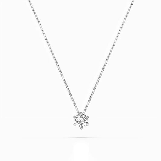Solitaire Necklace (Round), 0.1 ct — 104-10003(3.0)