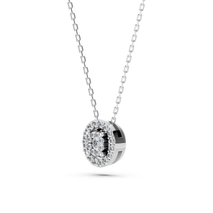 Illusion Necklace (Round), 0.03 ct — 104-10002(2.0)