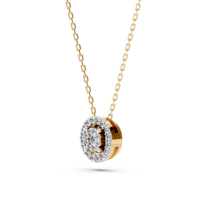 Illusion Necklace (Round), 0.03 ct — 104-10002(2.0)
