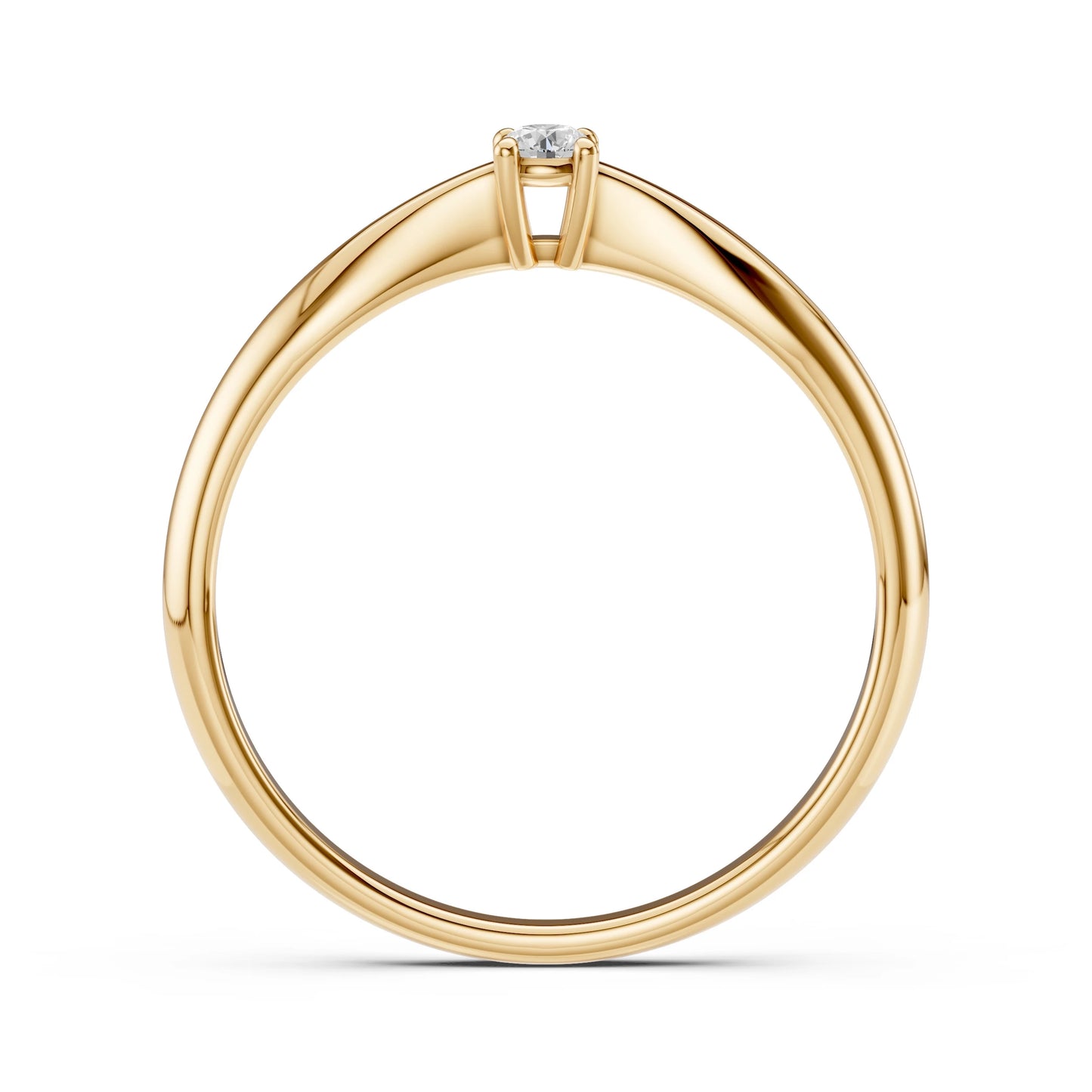 Solitaire Ring (Round), 0.06 ct — 101-10021(2.5)