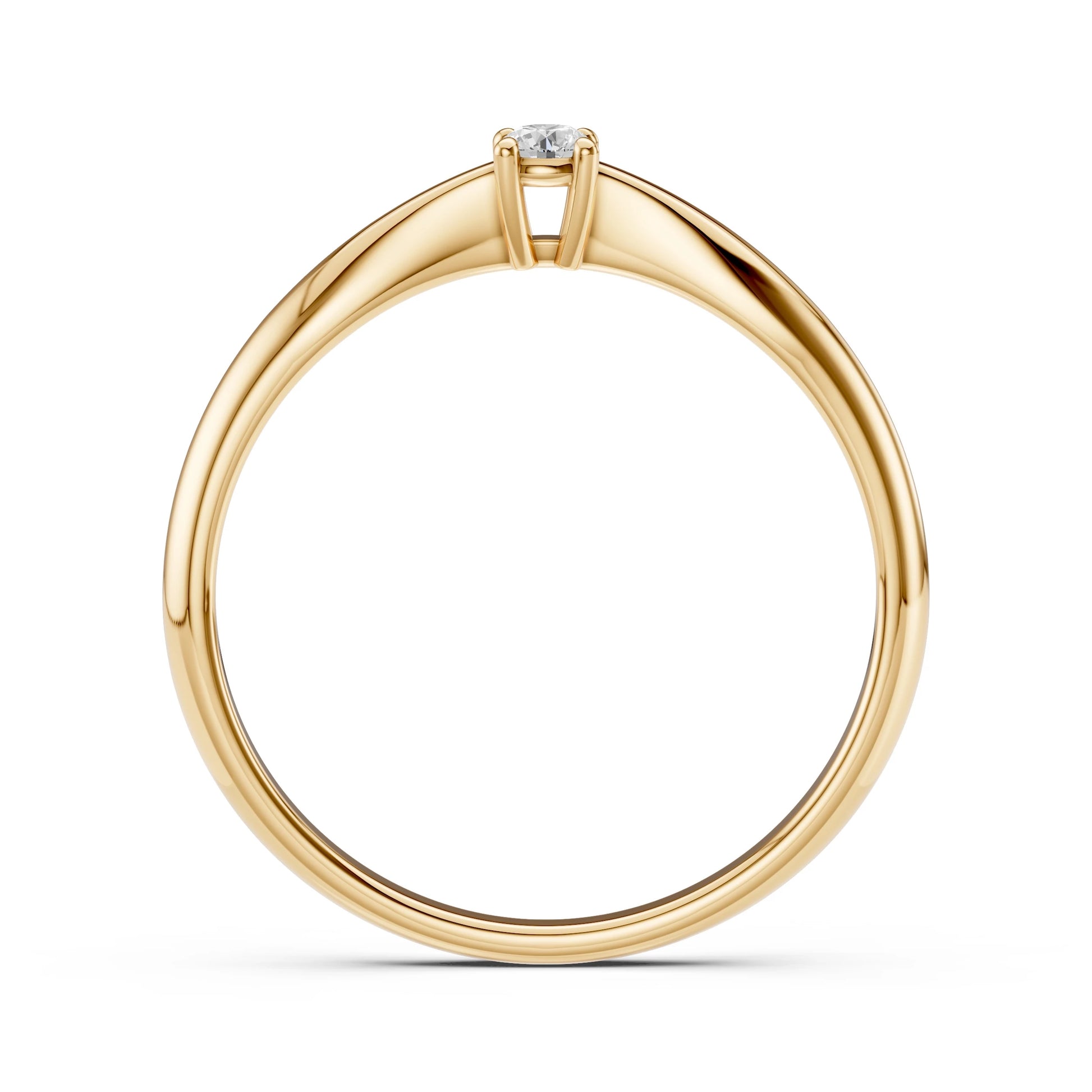 Solitaire Ring (Round), 0.06 ct — 101-10021(2.5)