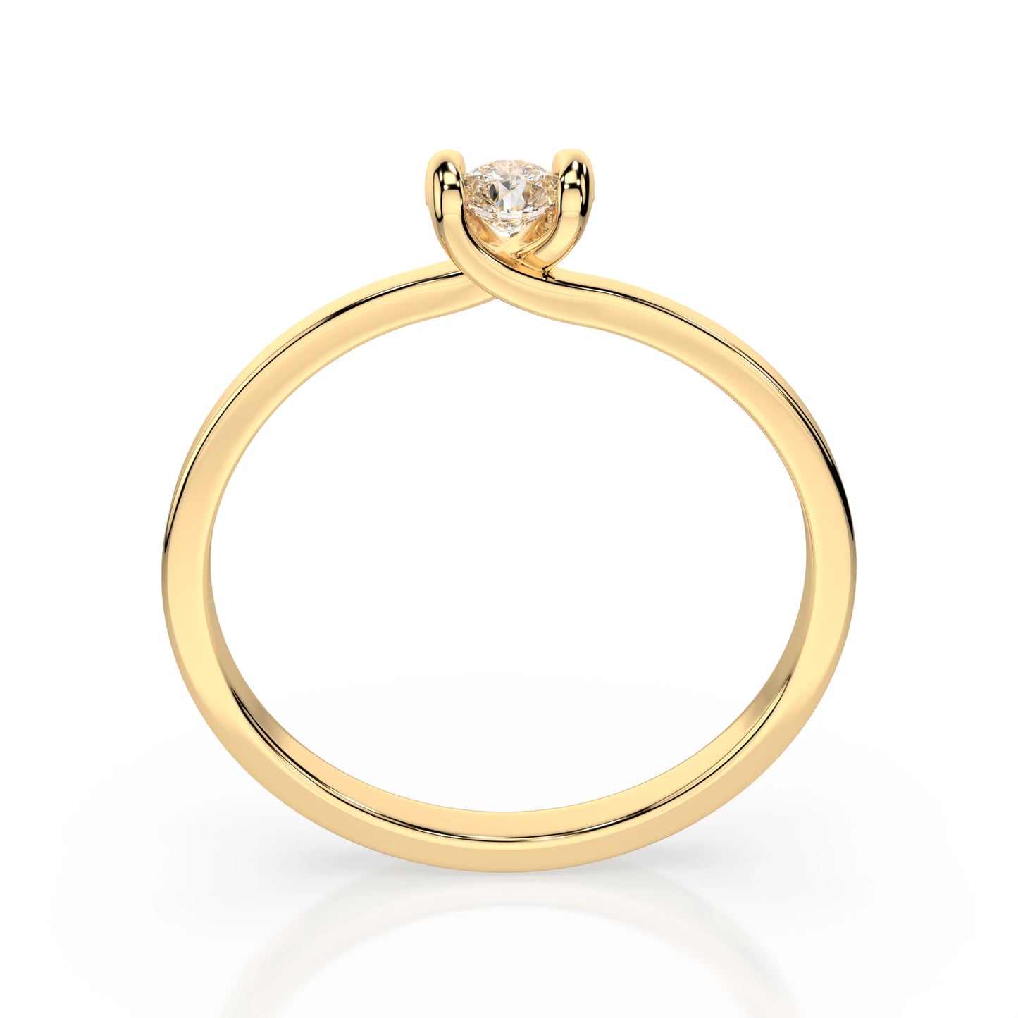 Solitaire Ring (Round), 0.3 ct — 101-10016(4.2)