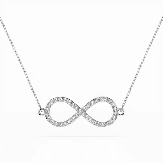 Minimalism Necklace (Round), 0.19 ct — 104-10068